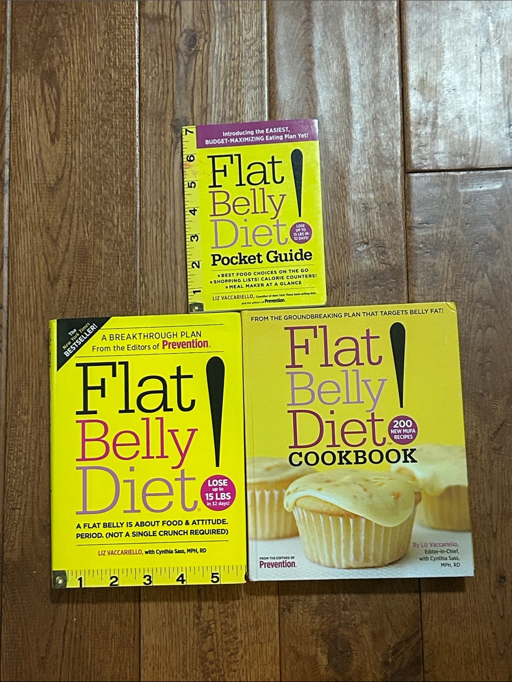 Flat Belly Diet Book Set - Bright Yellow Covers